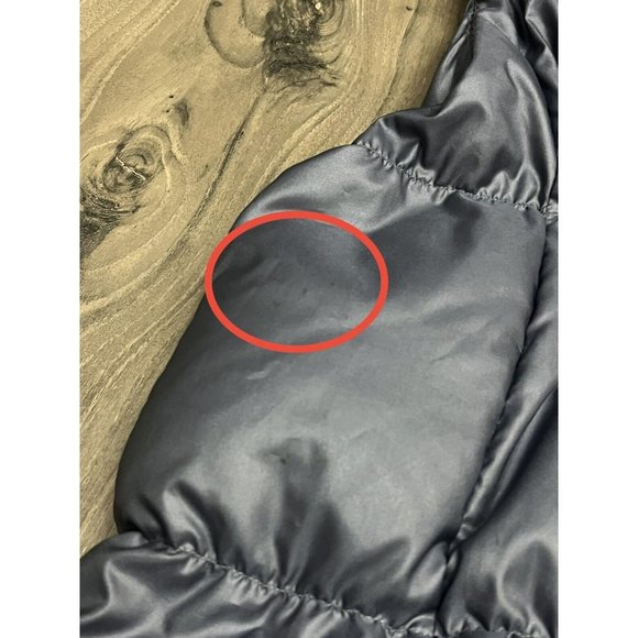 GAP Down Puffer Vest Women’s XL Purple Metallica Periwinkle Full Zip Quilted - Picture 11 of 11